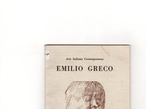Emilio GRECO (un raro catalogo del 1980)